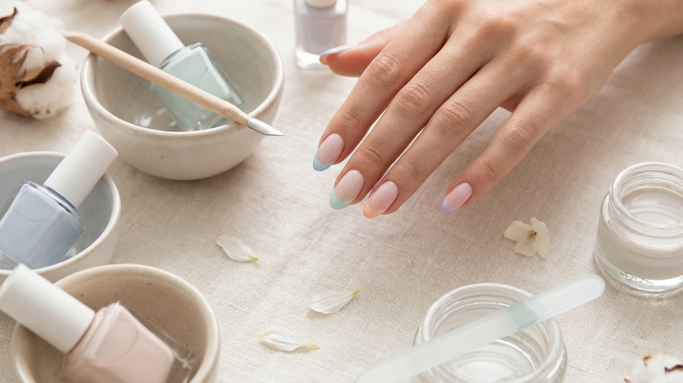 Editorial visual for the section: Pastel French Tips for a Subtle Color Refresh