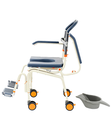 Rolling shower chair