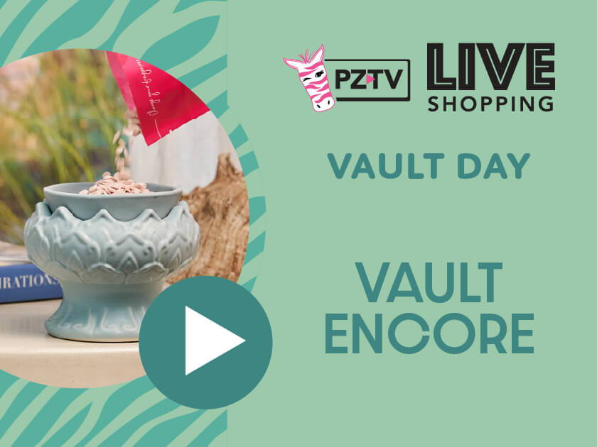 Promotional image for PZTV Live Shopping Vault Day and Vault Encore.