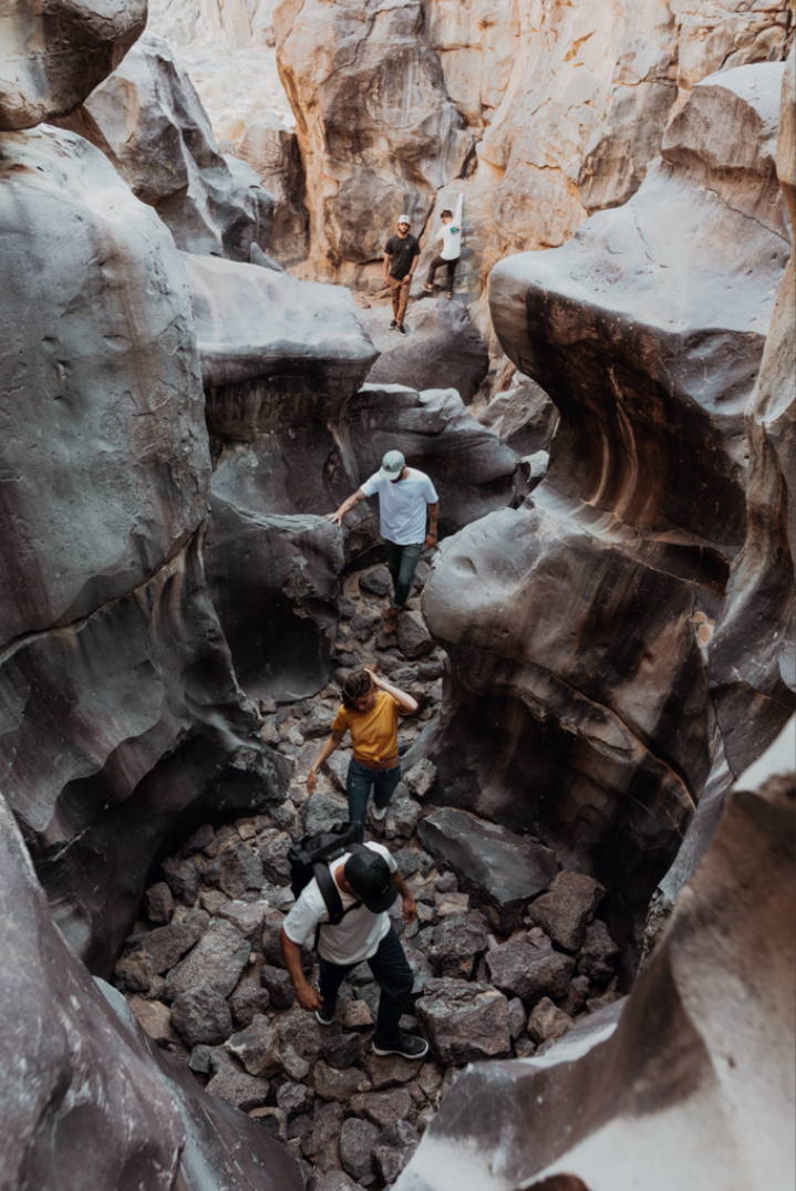 Trekkin' Through Boulders