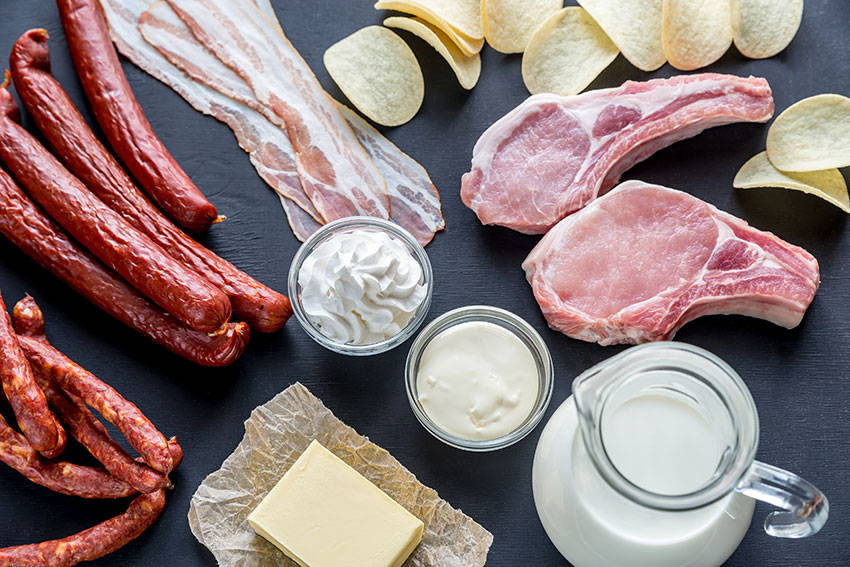 Saturated fats meat dairy