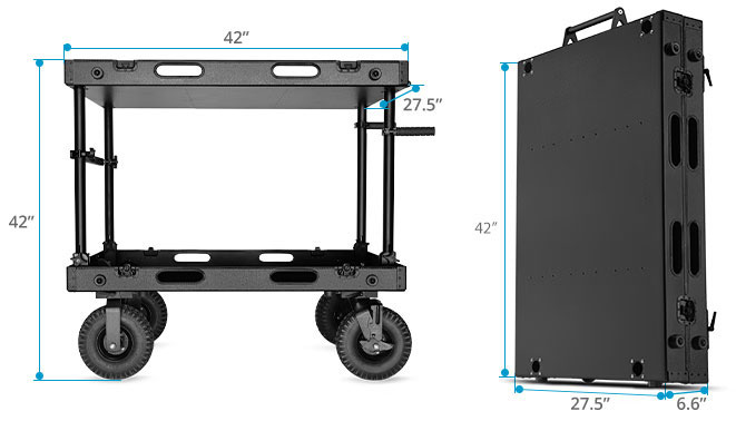 Proaim Victor Lite V2 Video Production Camera Cart. Payload 200kg/440lb.