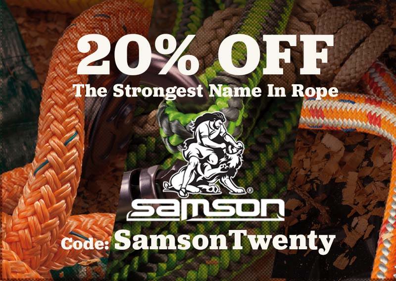 20% Off Samson Rope Products with Code: SAMSONTWENTY
