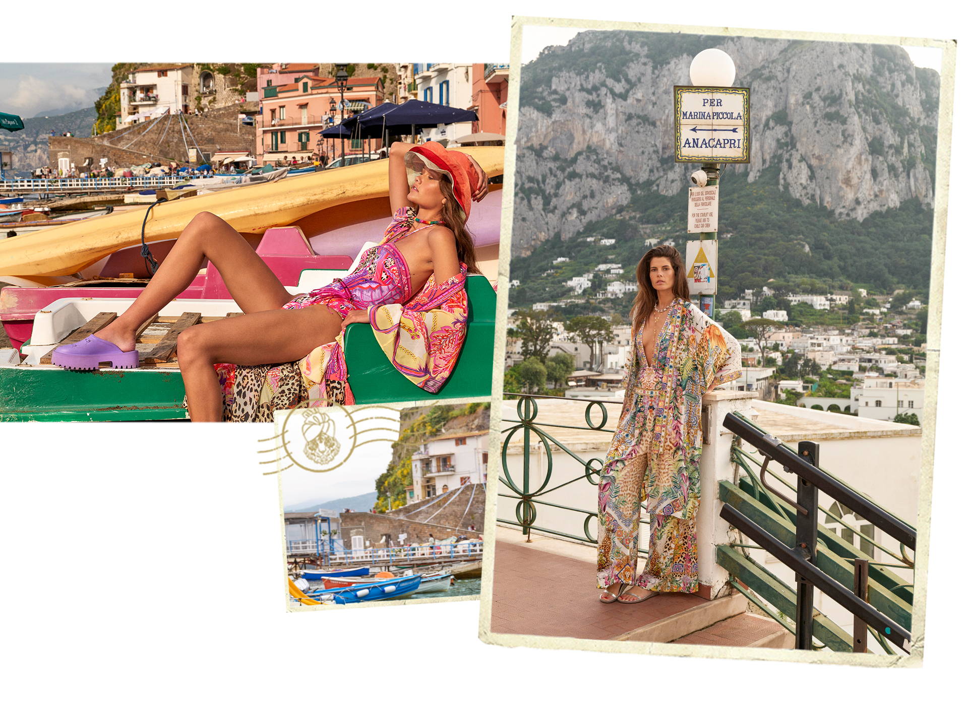 CAMILLA MODELS IN ITALY WEARING NEW COLLECTION