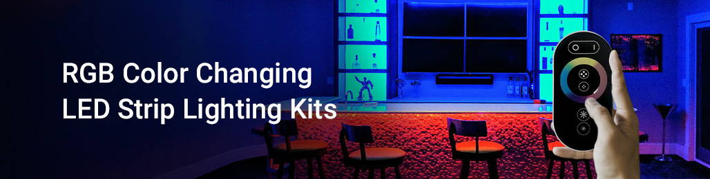 RGB Color changing LED strip light kit