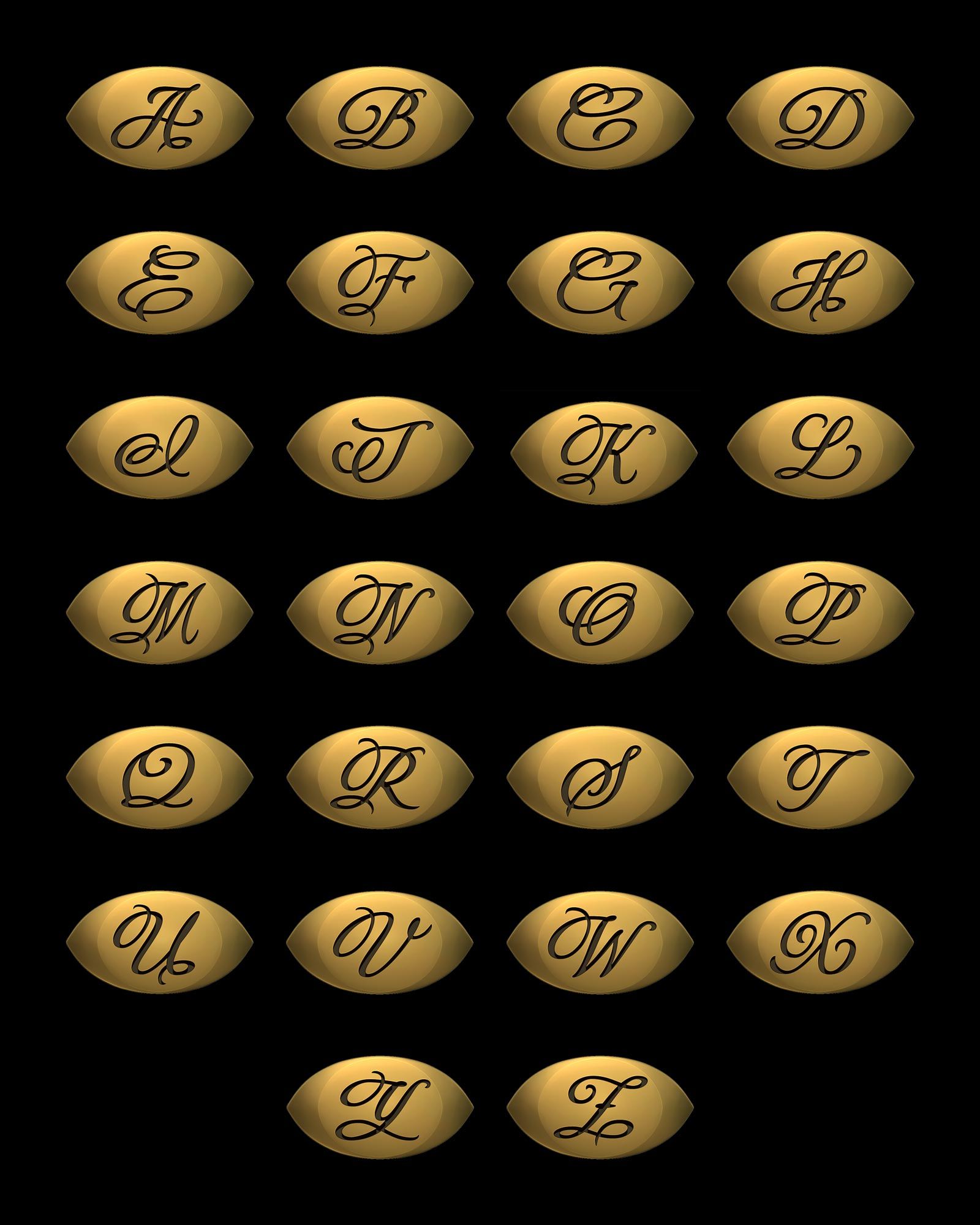 Monogram Letter options