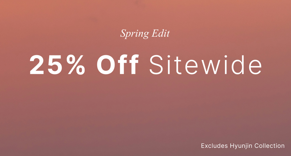 Spring Sale: 25% Off Sitewide. Exclusive Offer.
