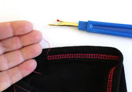 Remove Coverstitch Stitches from the Back