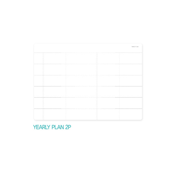Yearly plan - Appree Origin diary dateless weekly planner journal