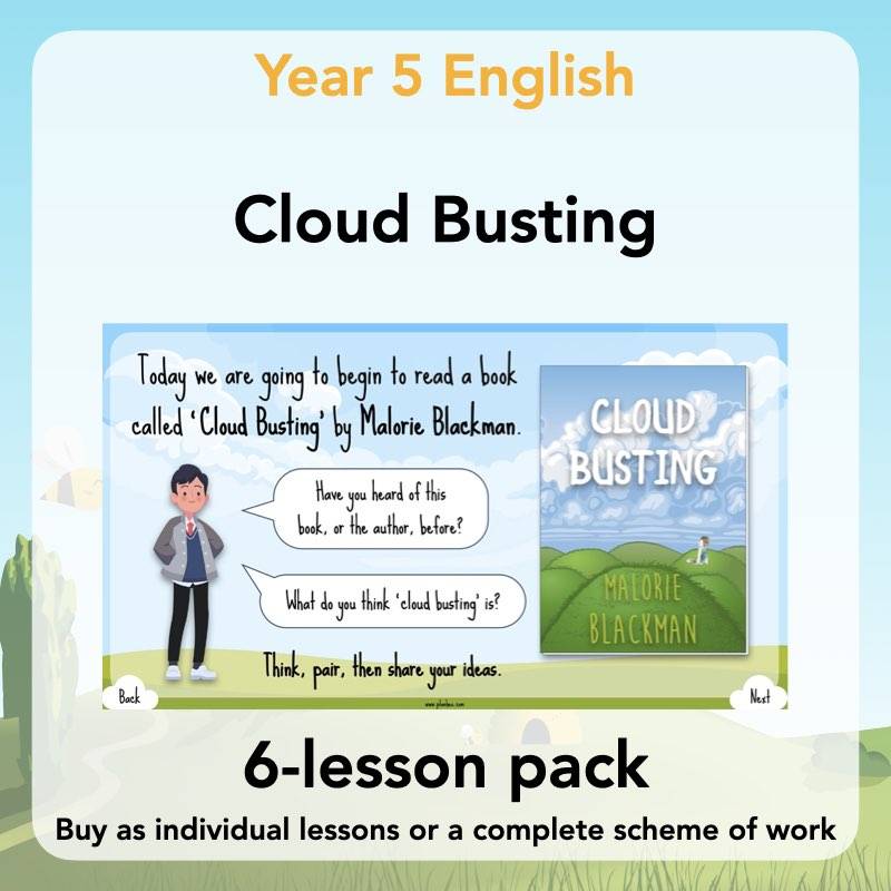 Poetry KS2 Year 5 Cloud Busting Lessons