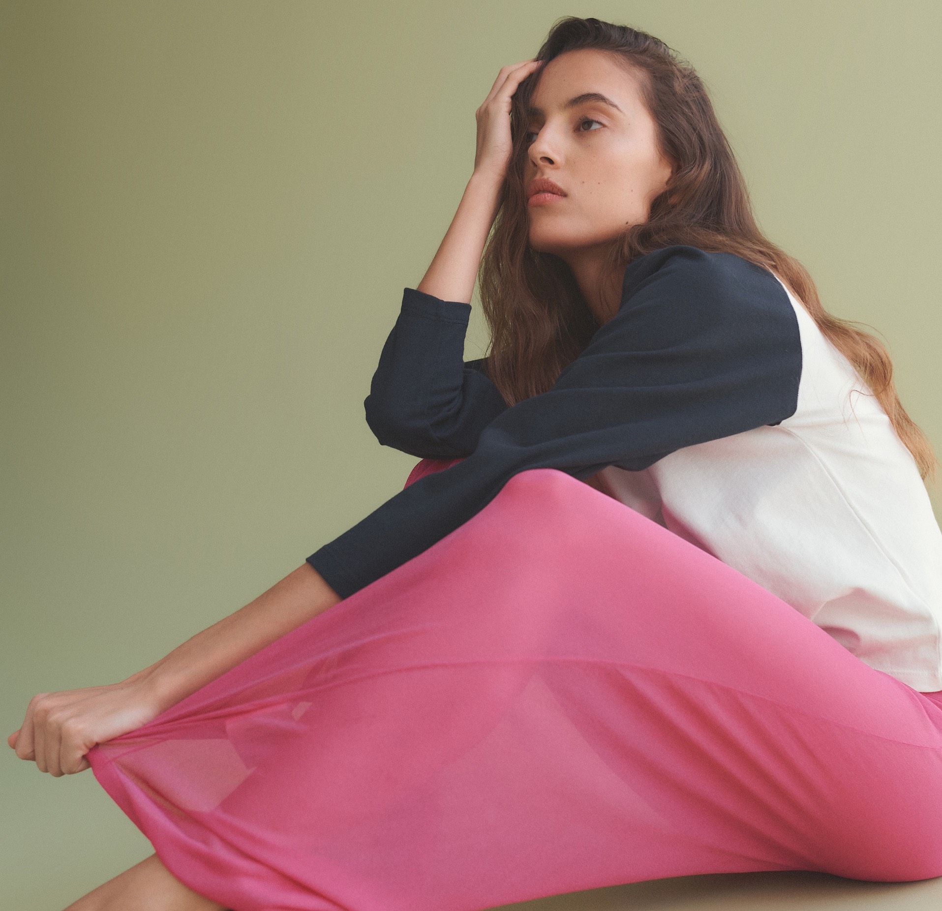 woman sitting on ground