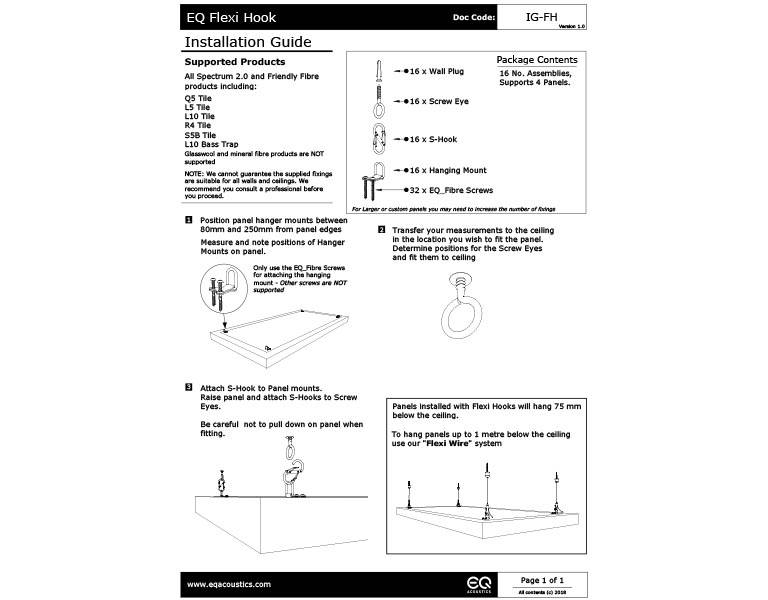 Click here to download the Flexi Hook Trade Installation Guide