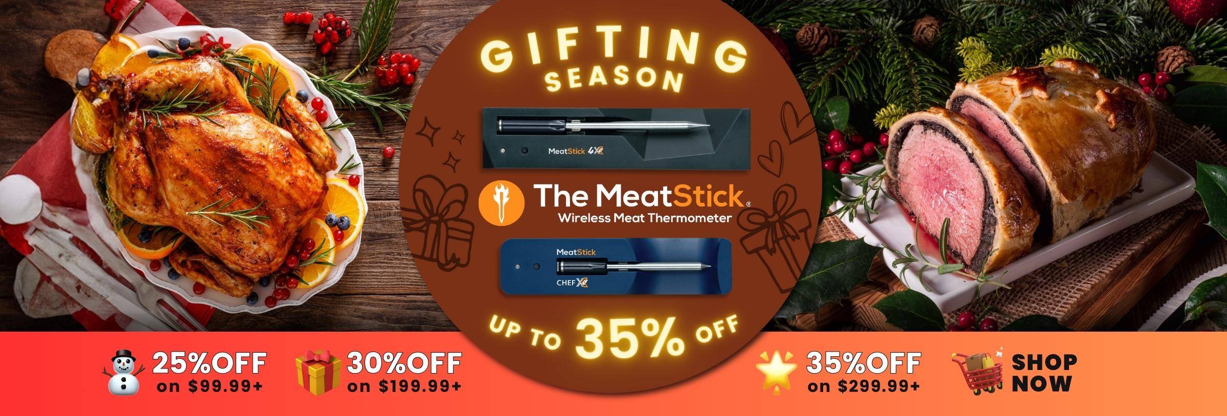 The MeatStick Wireless Meat Thermometer: Sitewide Holiday Sale up to 35% Off