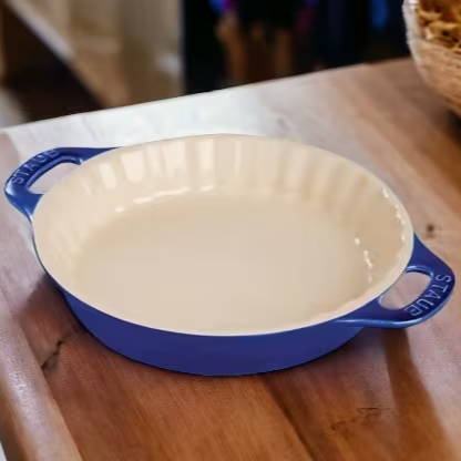 Staub Blue Pie Dish