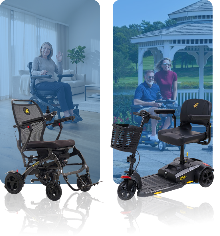 Golden Technologies mobility products in a comfortable home