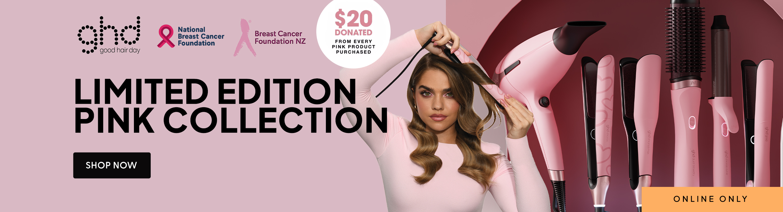 Meet the latest pink icons from ghd.
