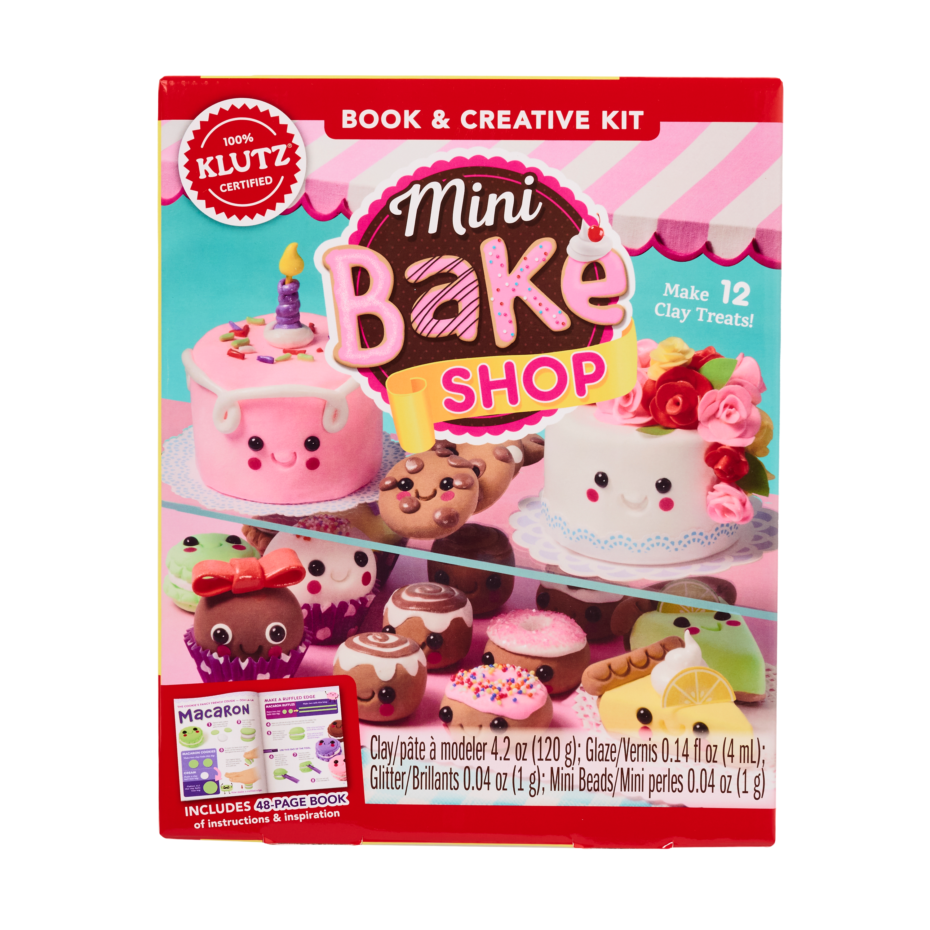 Mini Bake Shop creative kit featuring cute clay baked goods and desserts.