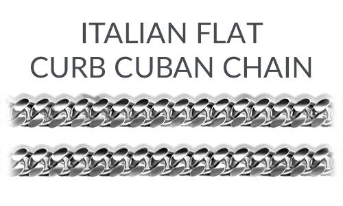 ITALIAN FLAT CURB CUBAN CHAIN