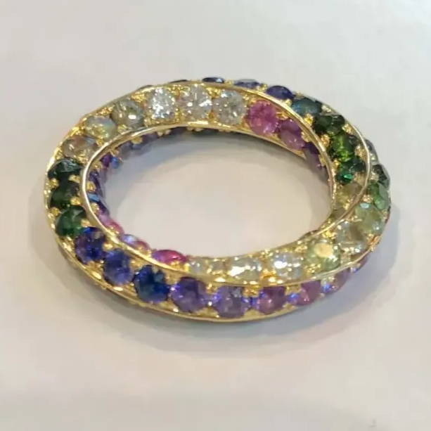 sapphire continuum eternity ring