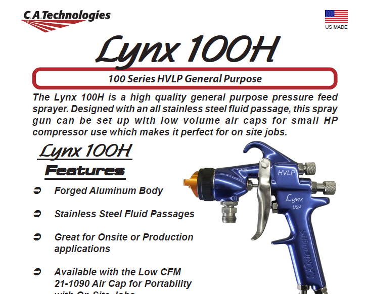 Lynx 100H Sales Sheet
