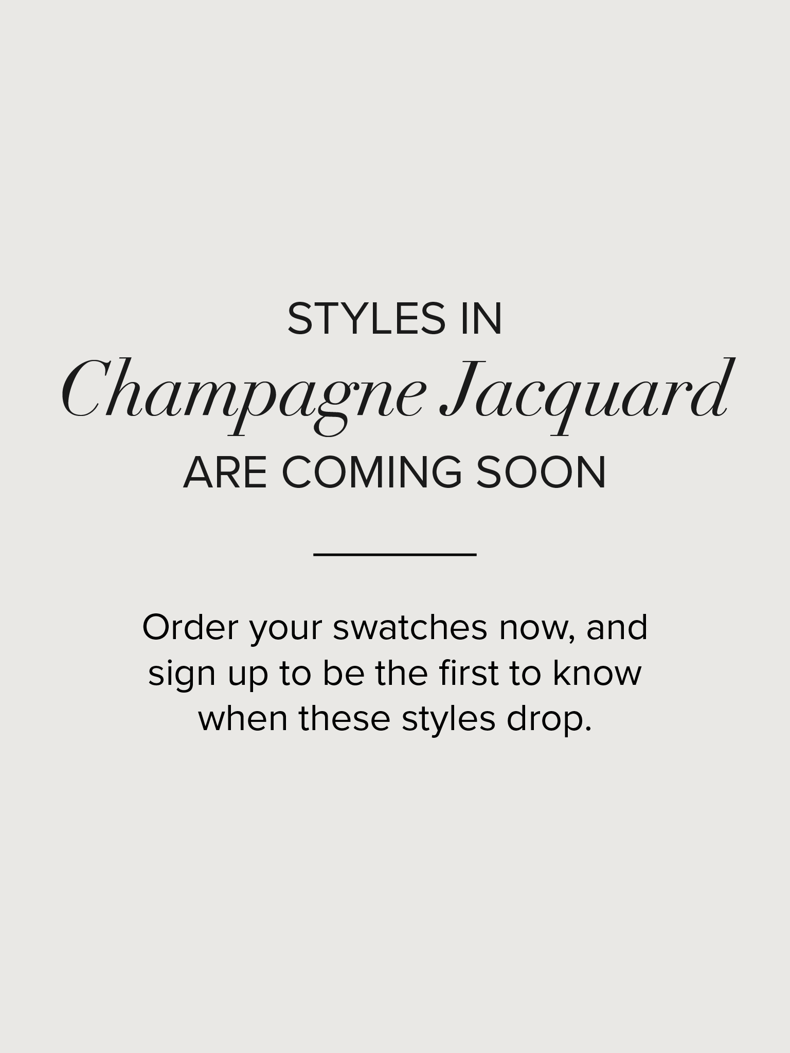 Champagne jacquard fabric swatch from Park & Fifth.