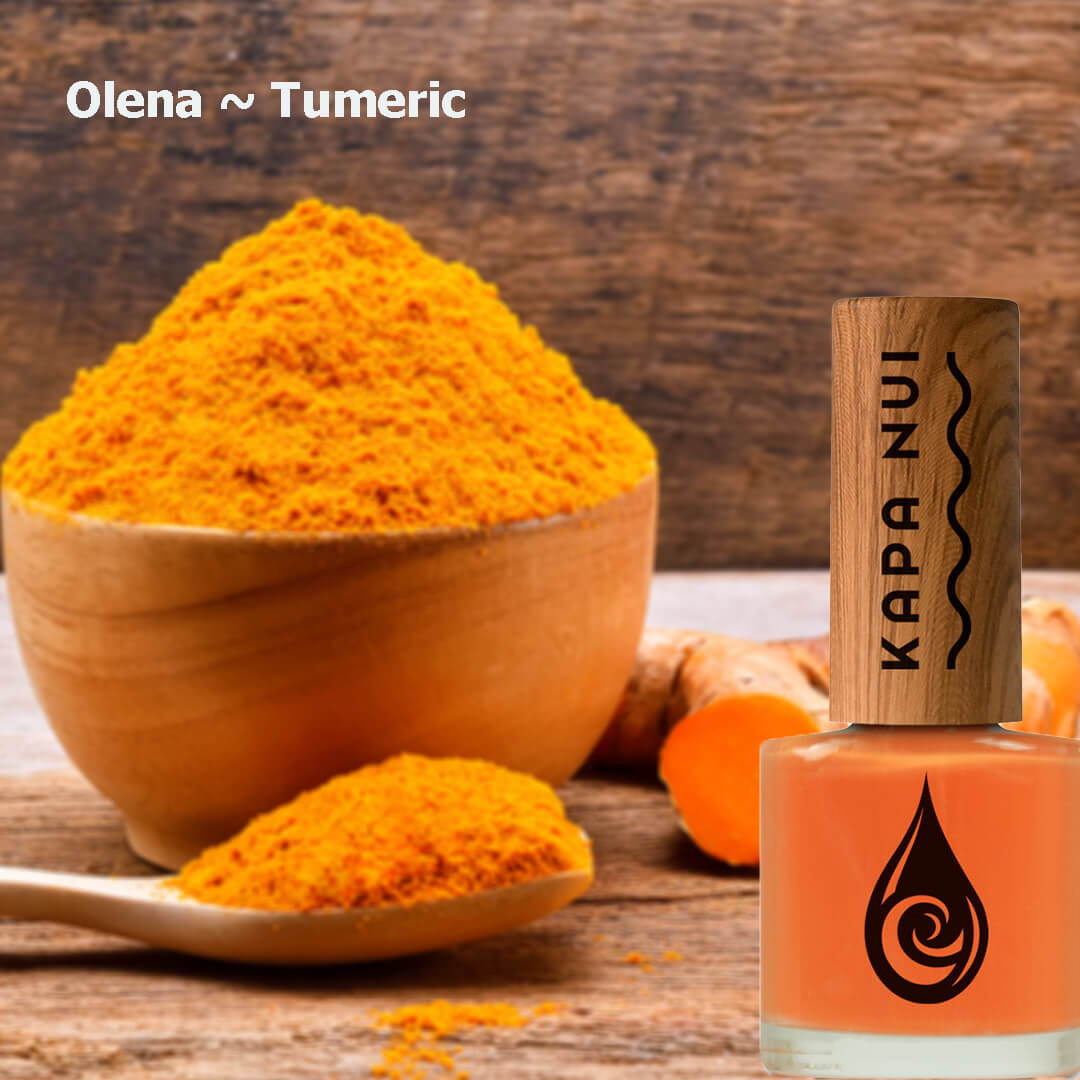 olena non toxic nail polish with tumeric