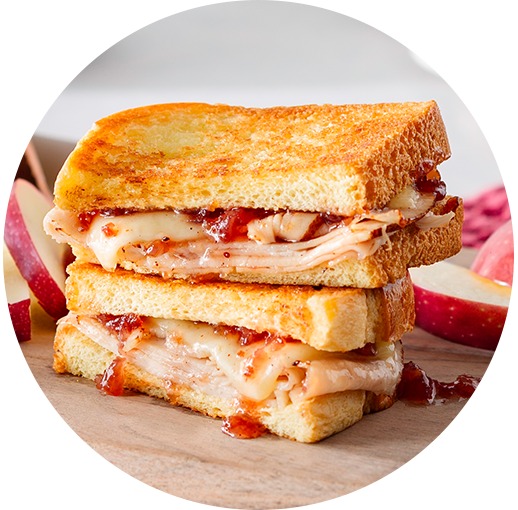 spiced apple turkey melts recipe