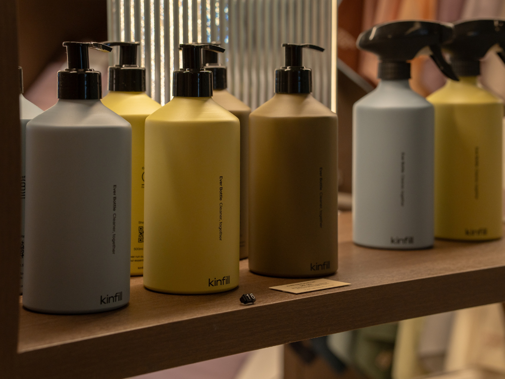 kinfill spray and pump bottles