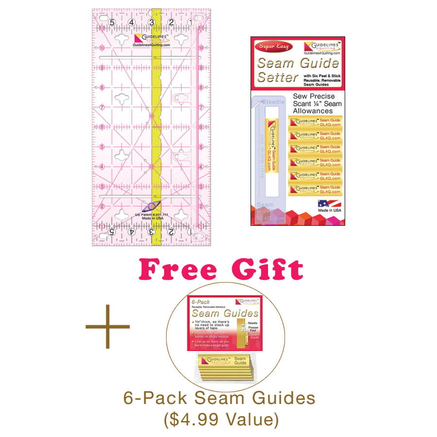 1-Ruler Perfect4Pattern Set by Guidelines4Quilting