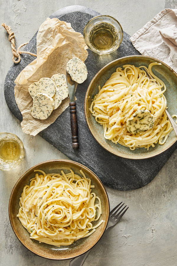Garlic Herb Butter with Linguine