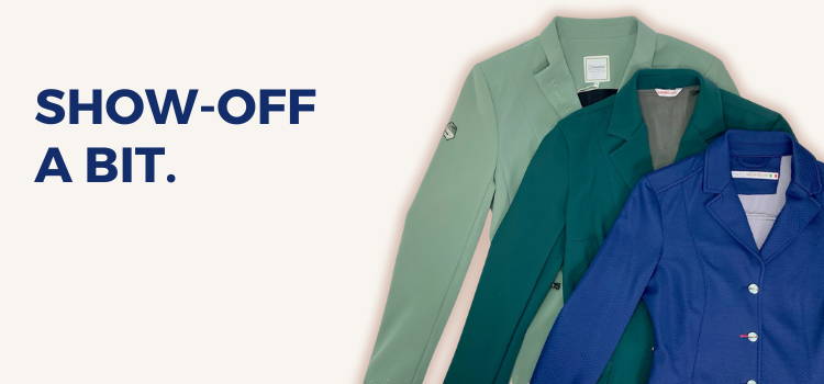 Show off a bit with a stunning show coat that's up to 80% off retail.