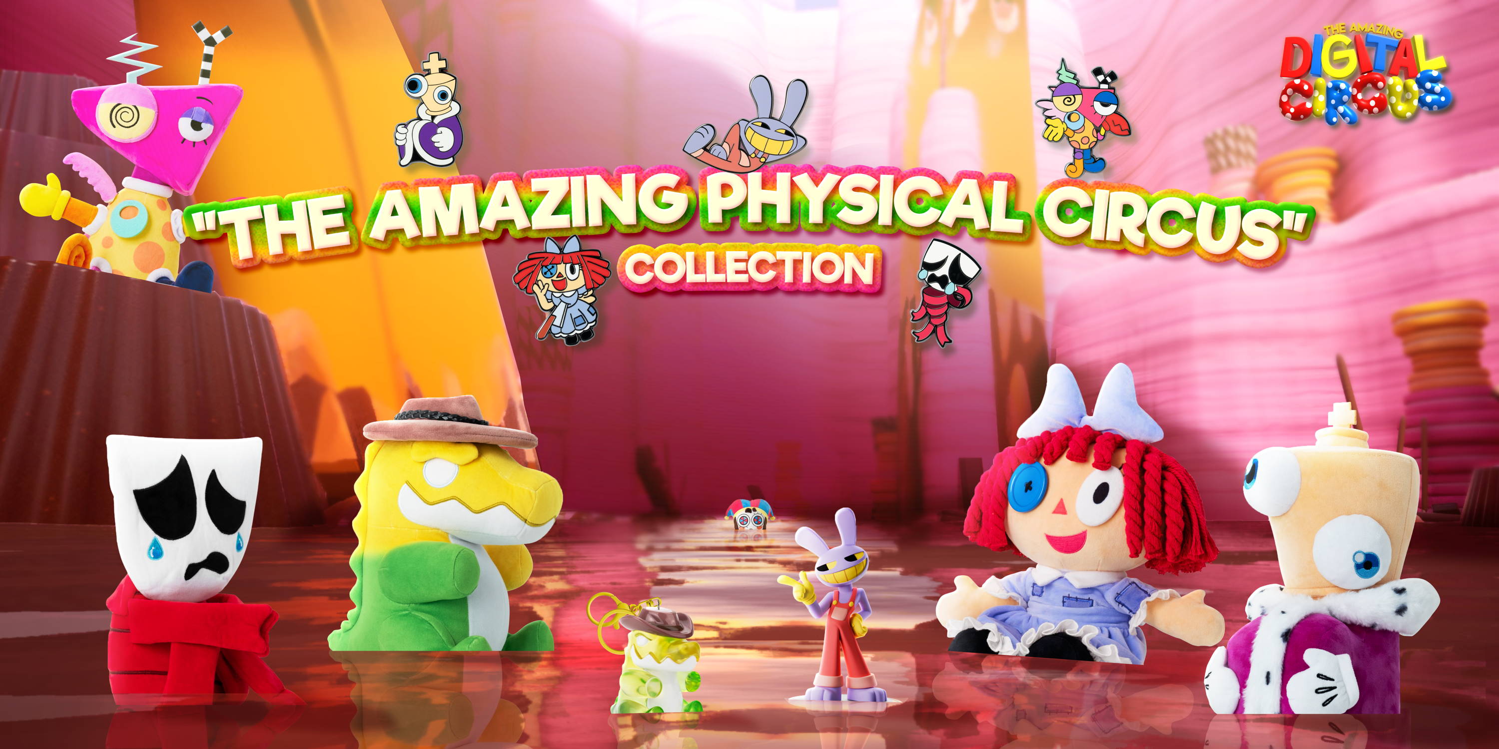 Promotional image for "The Amazing Physical Circus" merch collection