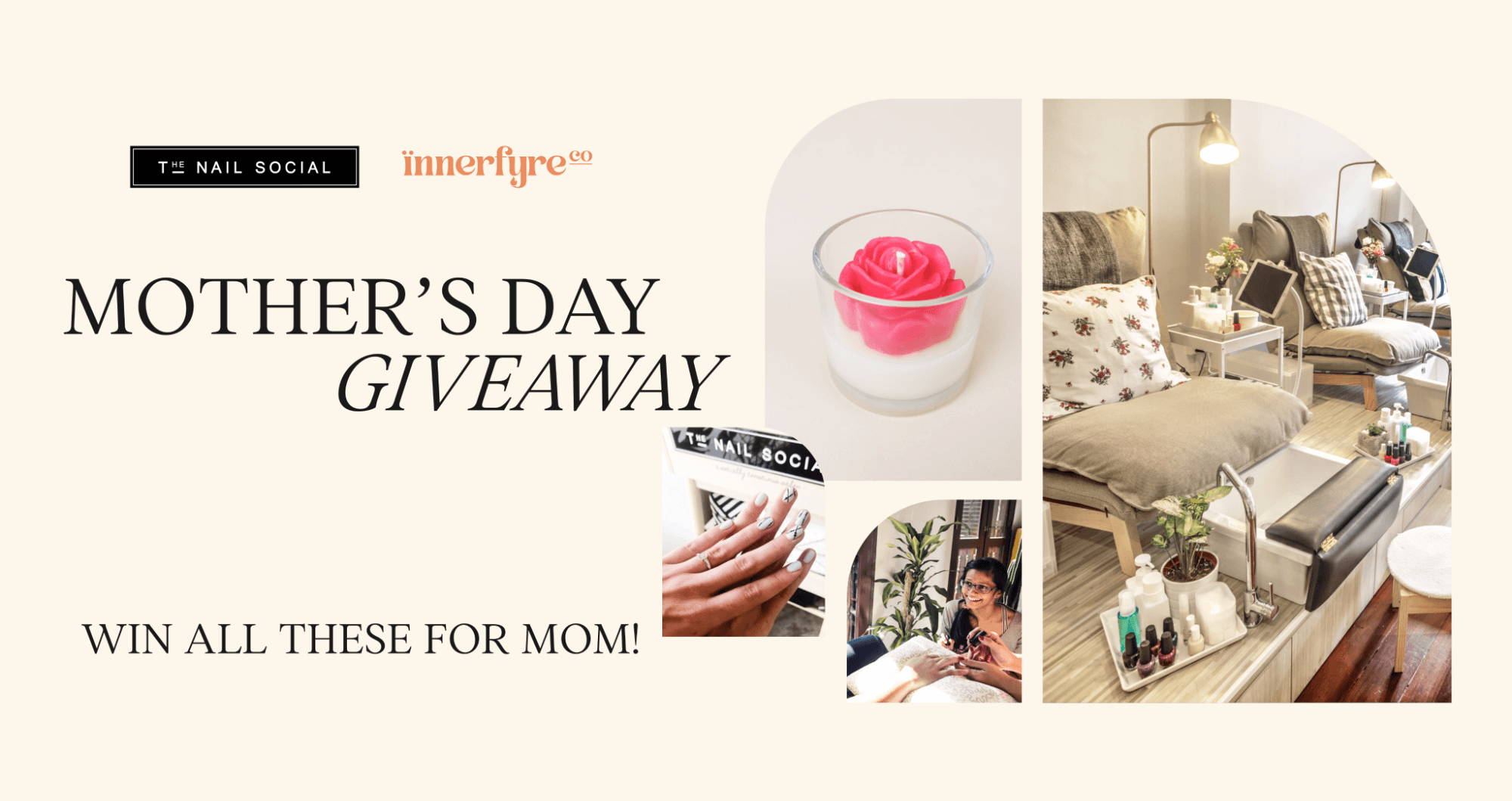 The Nail Social Mother's Day Giveaway banner