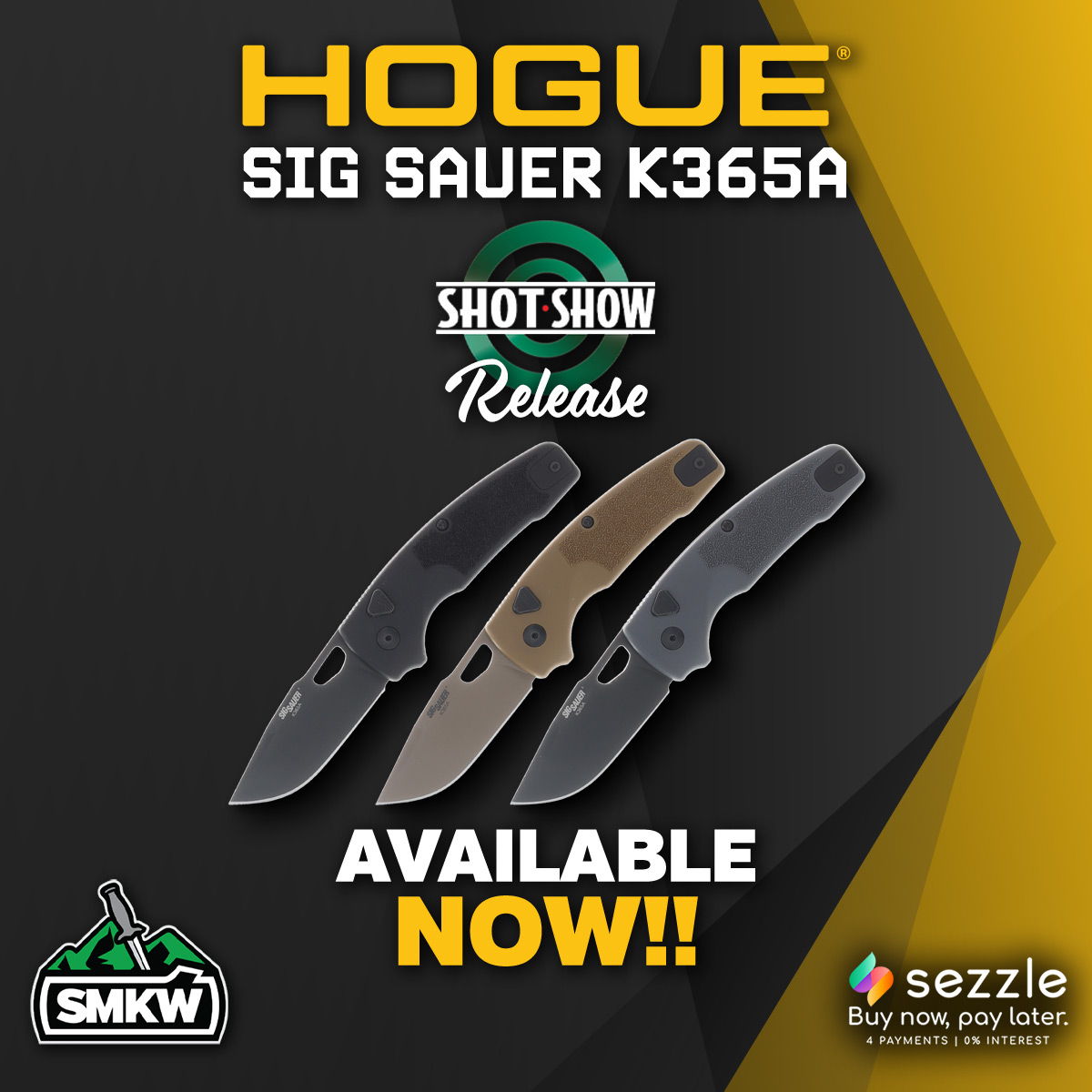 HOGUE SIG SAUER K365A SHOT SHOW RELEASE