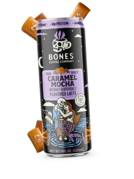 Bones Coffee RTD Caramel Mocha Can