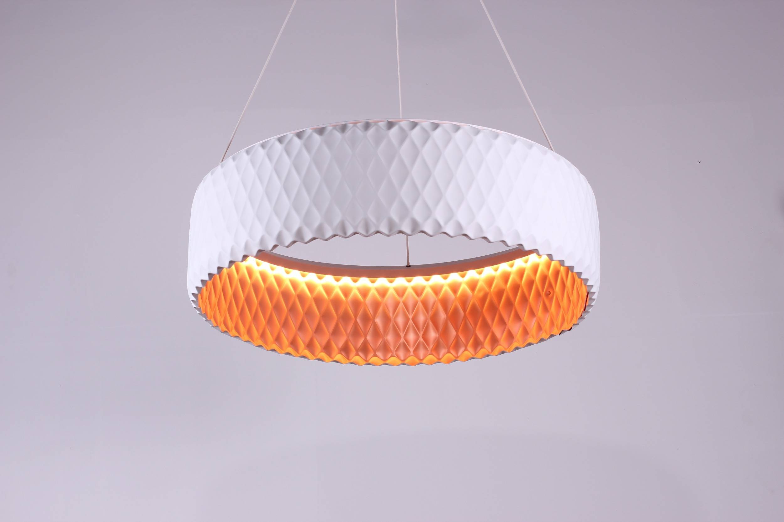 Modern ceiling lamp using LED strip lights