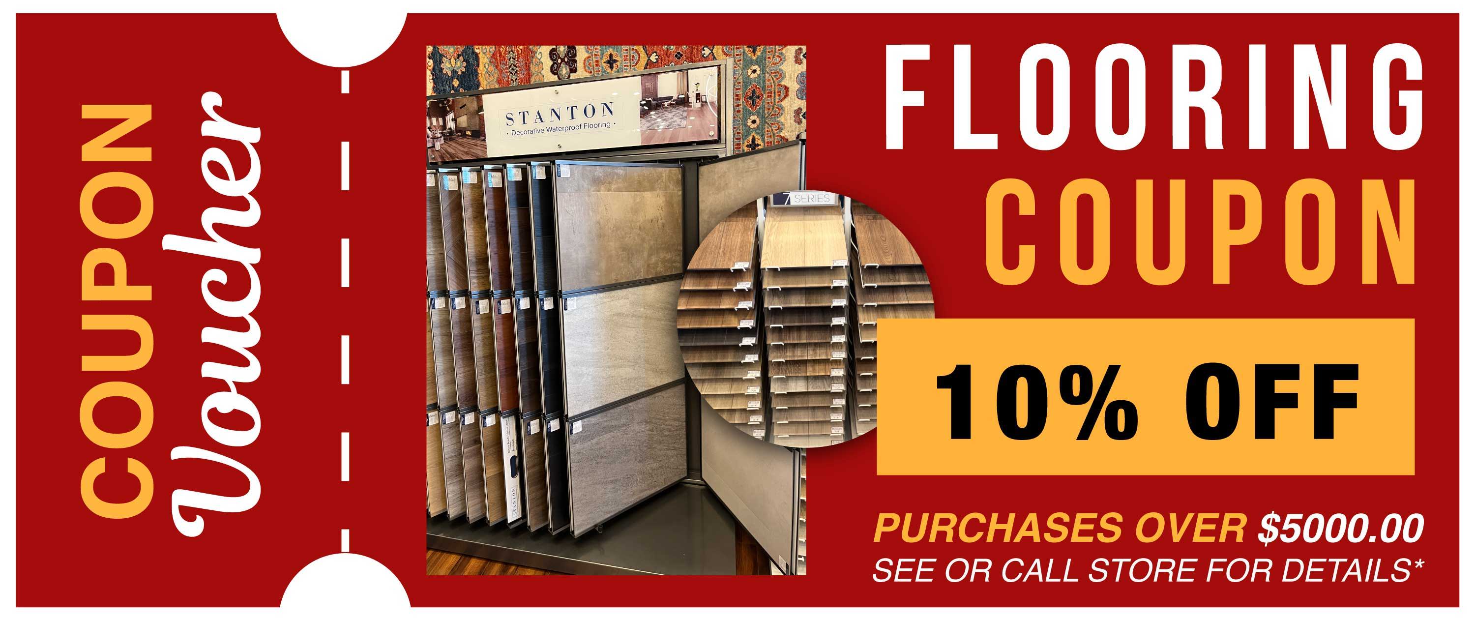 10% off flooring coupon from Kaoud Rugs and Carpet