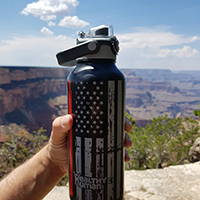 555 fitness healthy human stainless steel water bottle 