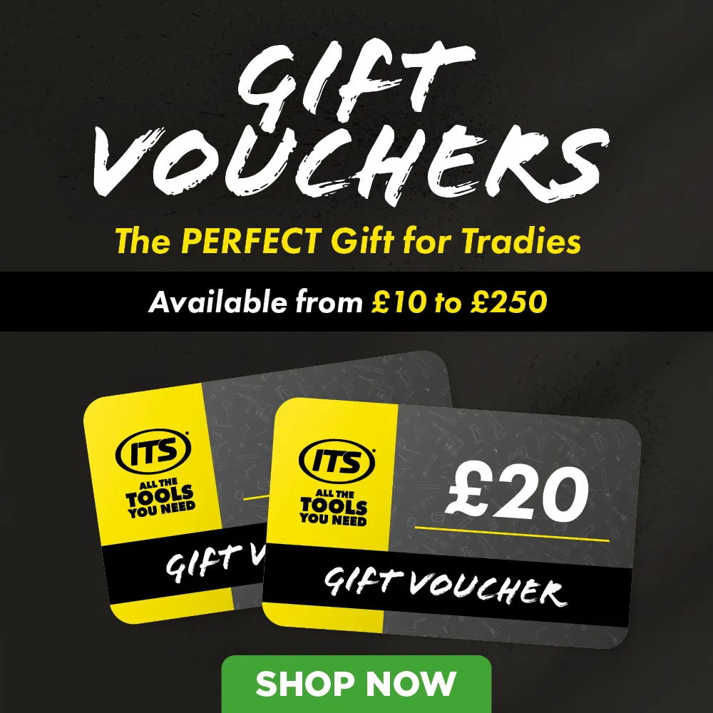 Gift vouchers for tradies, available from £10 to £250. Shop now.