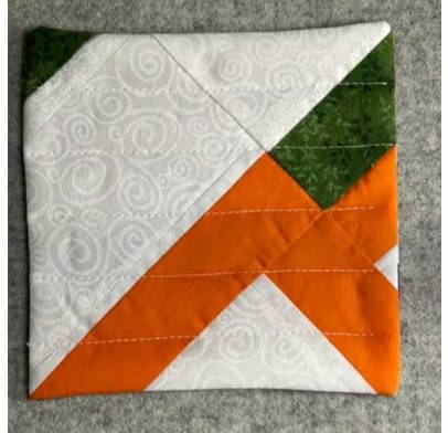 Finished Scrappy Reversible Quilted 5.5-inch Square Mug Rug