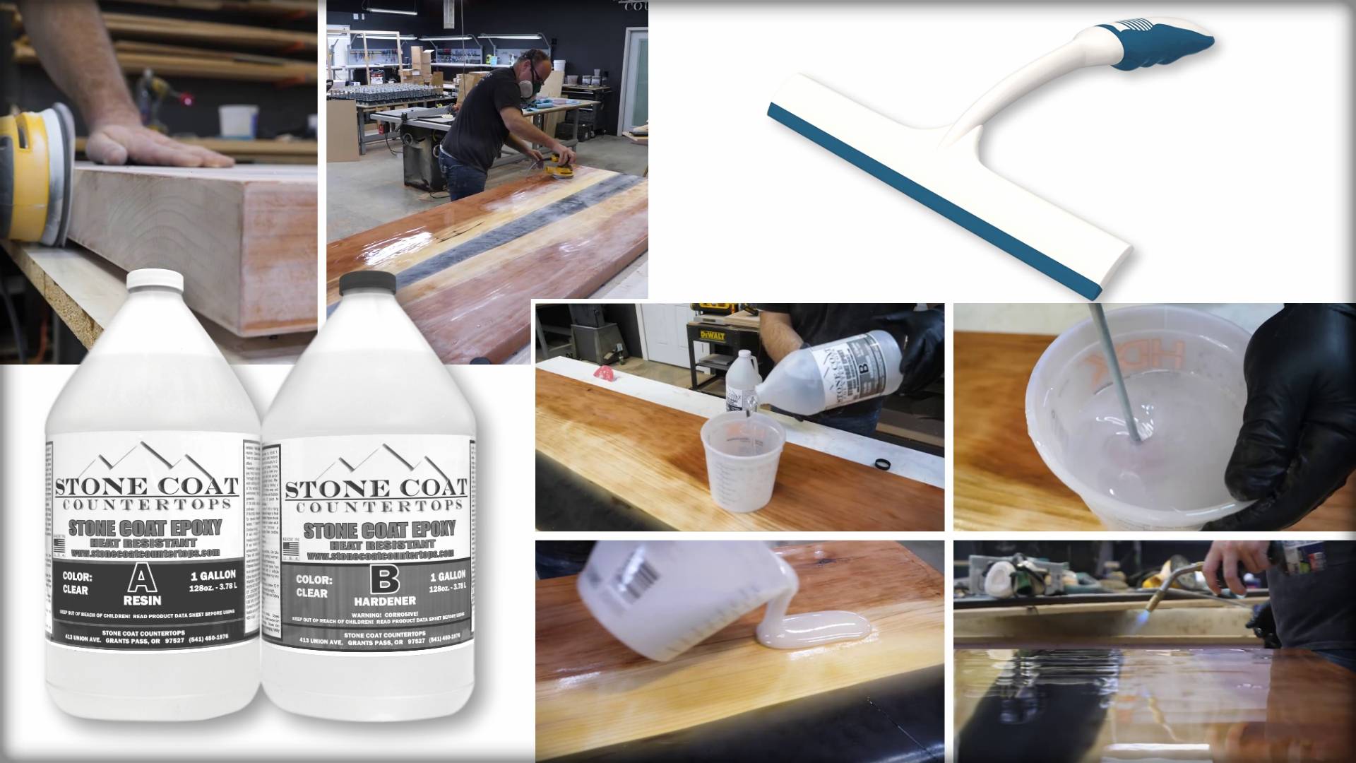 Stone Coat Countertops Epoxy Kit (2 Gal) – DIY Epoxy Resin Kit for Coating  Kitchens, Bathrooms, Counters, Tables, Wood Slabs, and More! Heat
