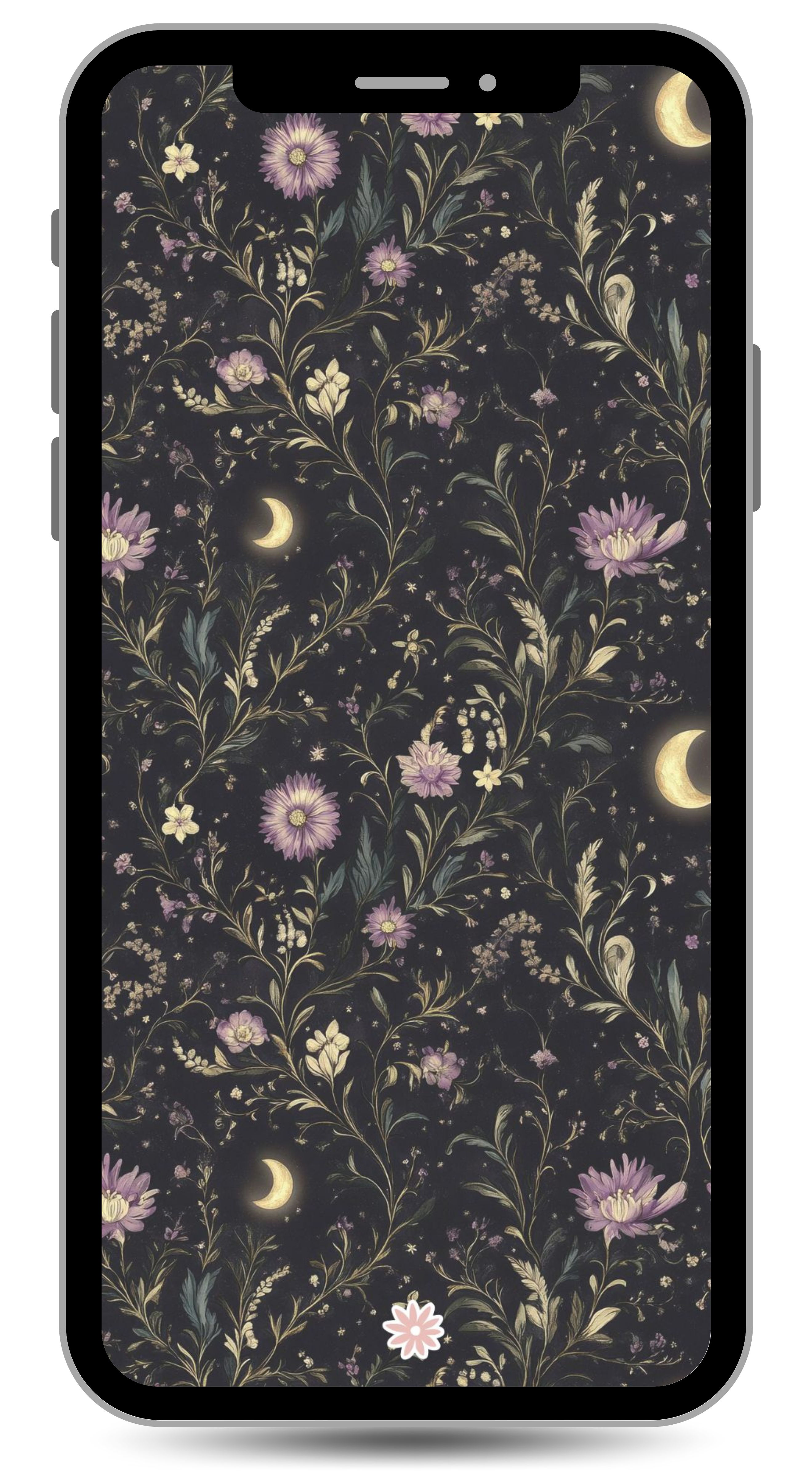 moonlit garden iphone wallpaper