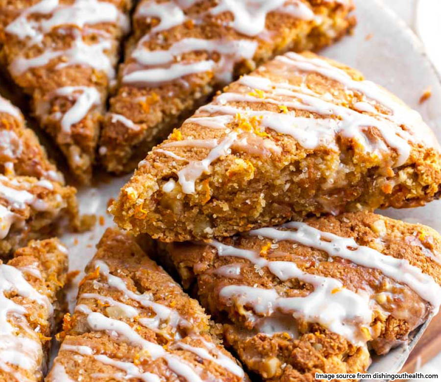 Almond Flour Carrot Cake Scones