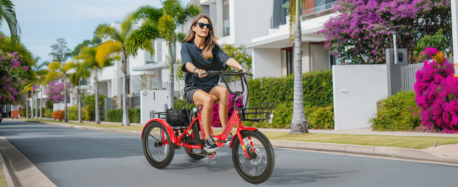 VIVI T01 Electric Trike Cycling Scene