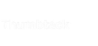 Thumbtack logo with 5 star rating