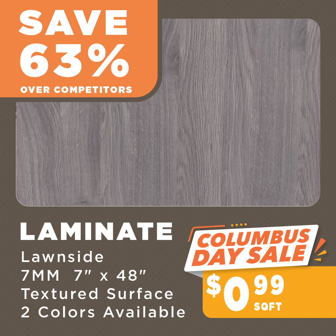 Lawnside Laminate Columbus Day Sale