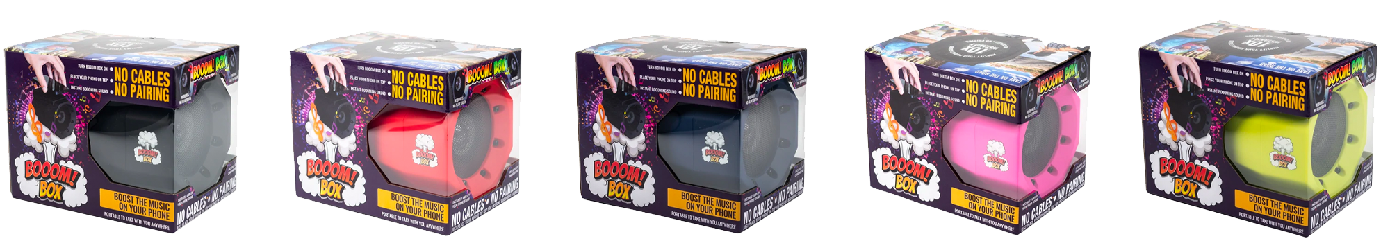 Booom Box - NO CABLES! NO PAIRING! NO BLUETOOTH! JUST GREAT SOUND.