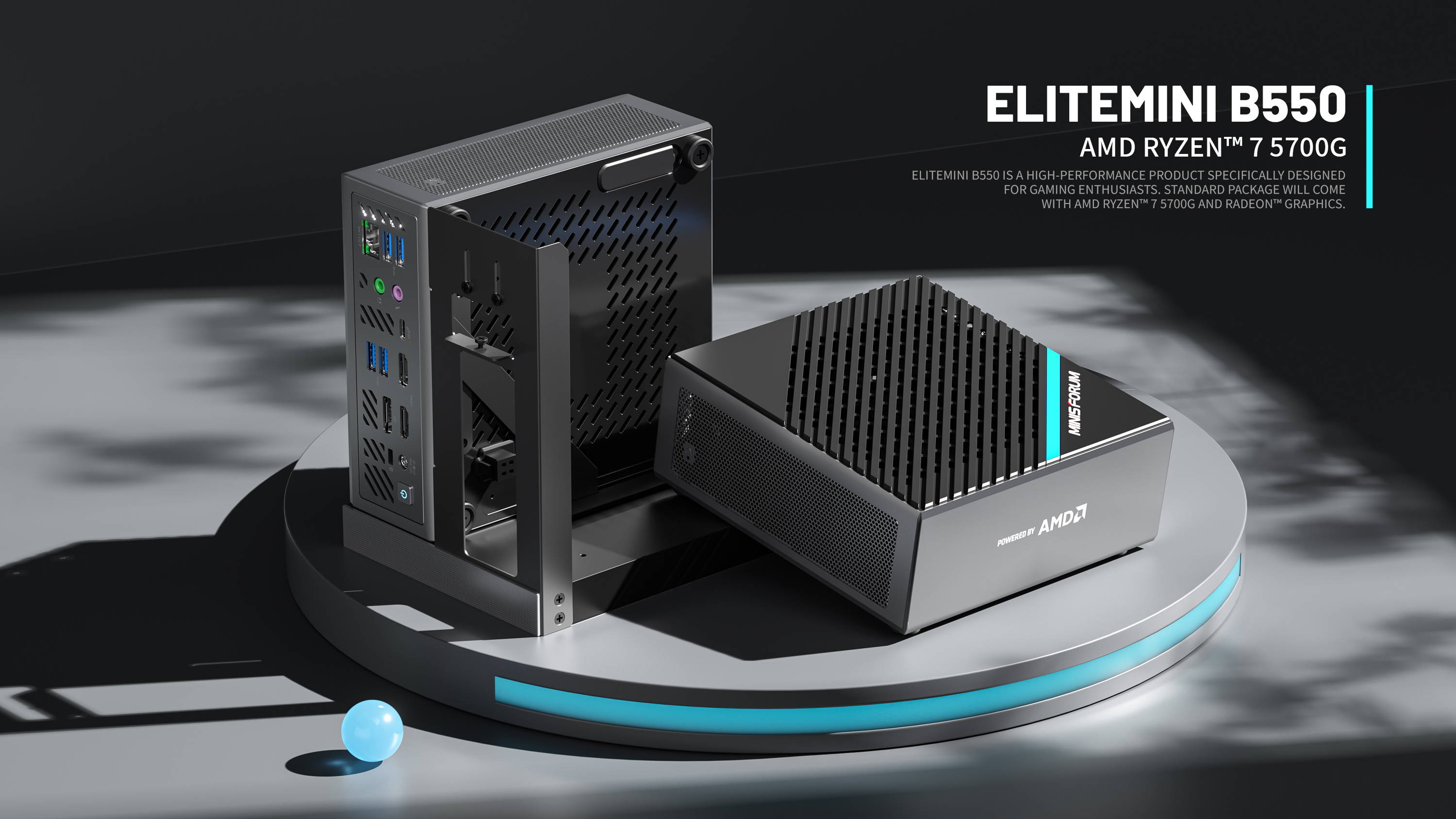Minisforum Elitemini B550 AMD Ryzen™ 7 5700G / AMD Ryzen™ 7 4700G 