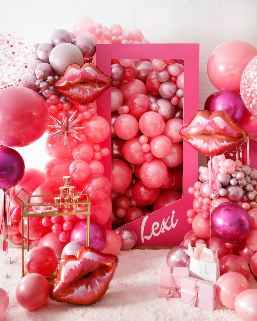 New Barbie Party foil-latex set Balloons Girls Kids party birthday  decoration