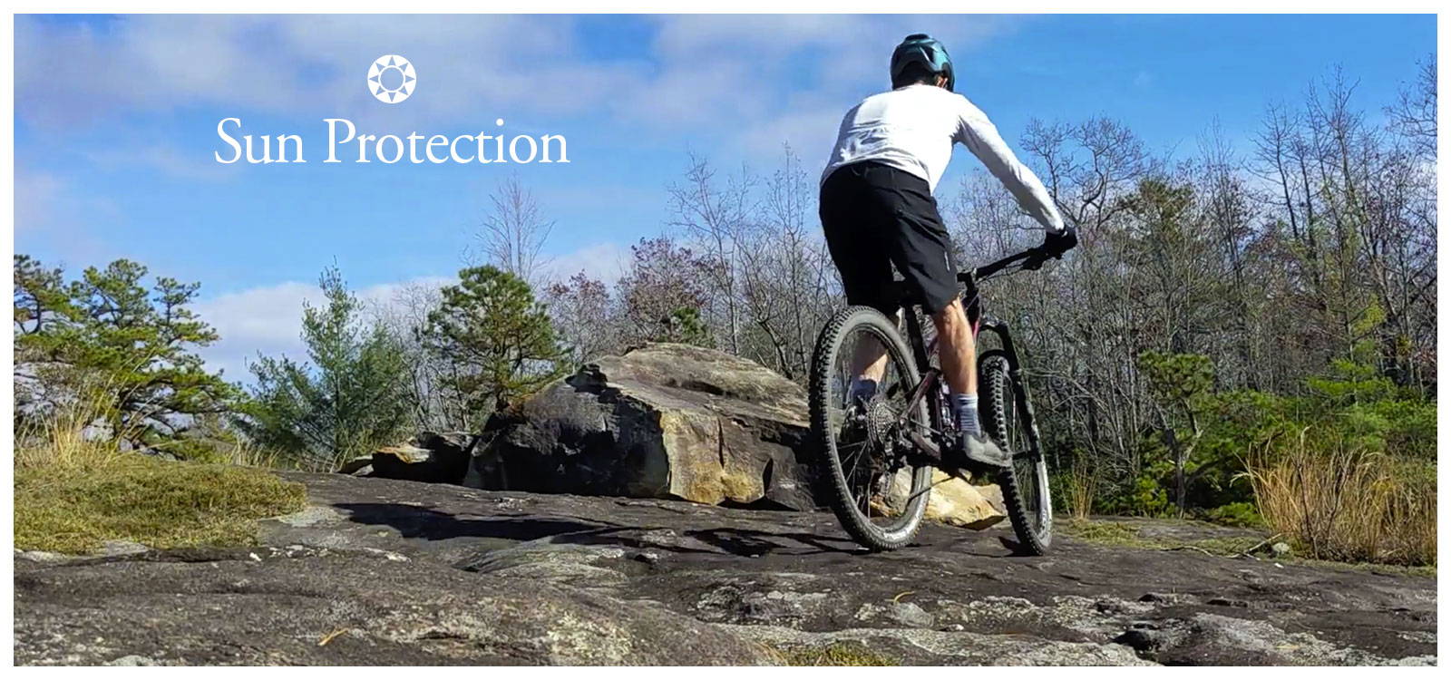 Sun protection apparel for cyclists